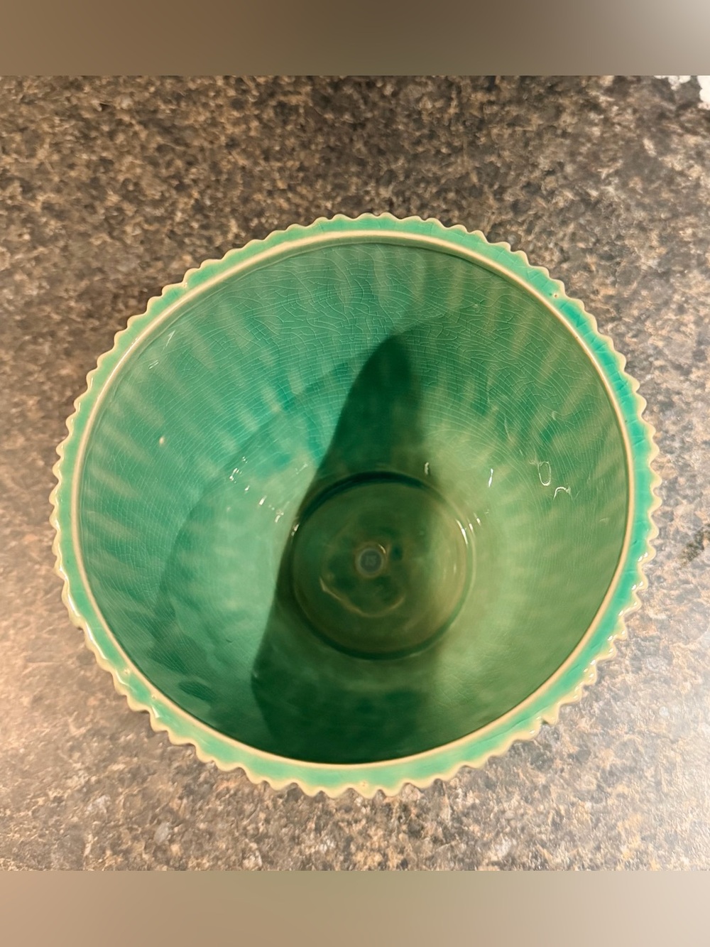 NWOT Ceramic Ribbed Planter - Picture 2 of 6